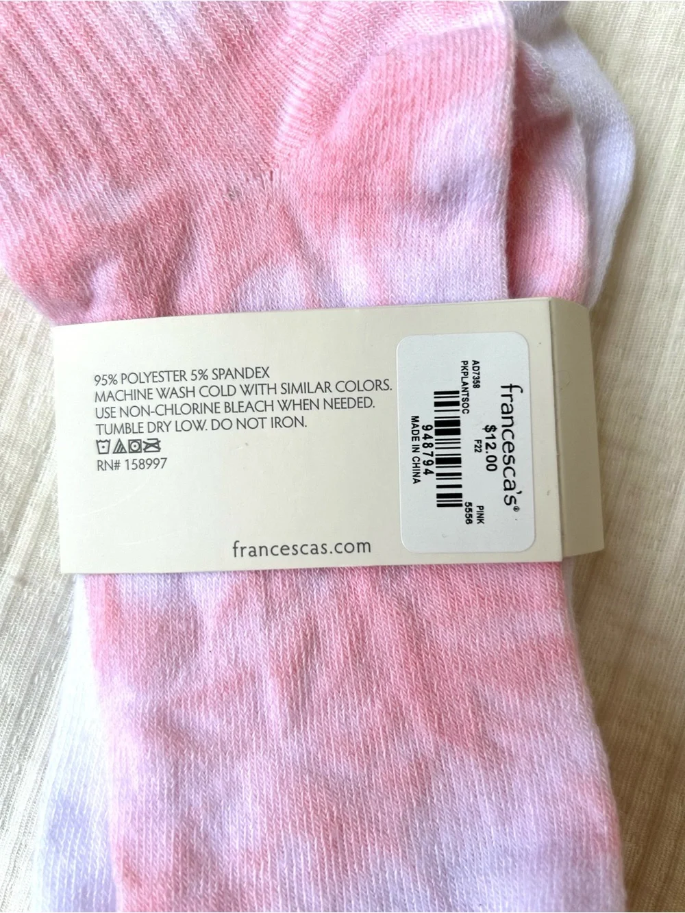 NWT Francesca’s Happy Plant Crew Socks 2 Pack 💕🌸